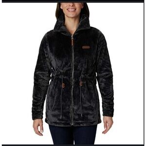 Columbia Women's Fire Side Long Full Zip Sherpa Fleece Jacket in
Shark Stripe XS